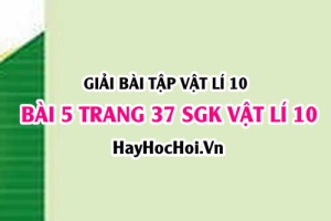 Giải bài 5 trang 37 SGK Vật lí 10
